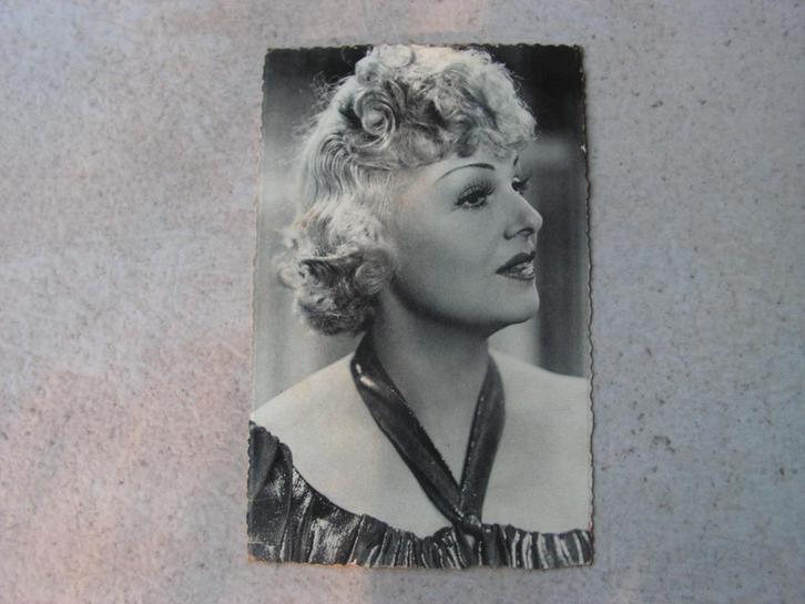 Antieke foto Elvire Popesco (Kwatta)., Verzamelen, Foto's en Prenten, Zo goed als nieuw, Foto, Overige onderwerpen, Ophalen of Verzenden