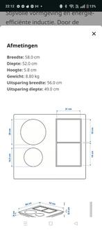 inductiekookplaat ikea, Elektronische apparatuur, Kookplaten, Ophalen, Nieuw, 4 kookzones, Inbouw
