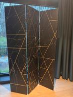 Luxe paravan / kamerscherm / room divider – zwart marmer, Enlèvement, Comme neuf