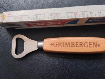 Originele houten flessenopener Grimbergen bier beschikbaar voor biedingen