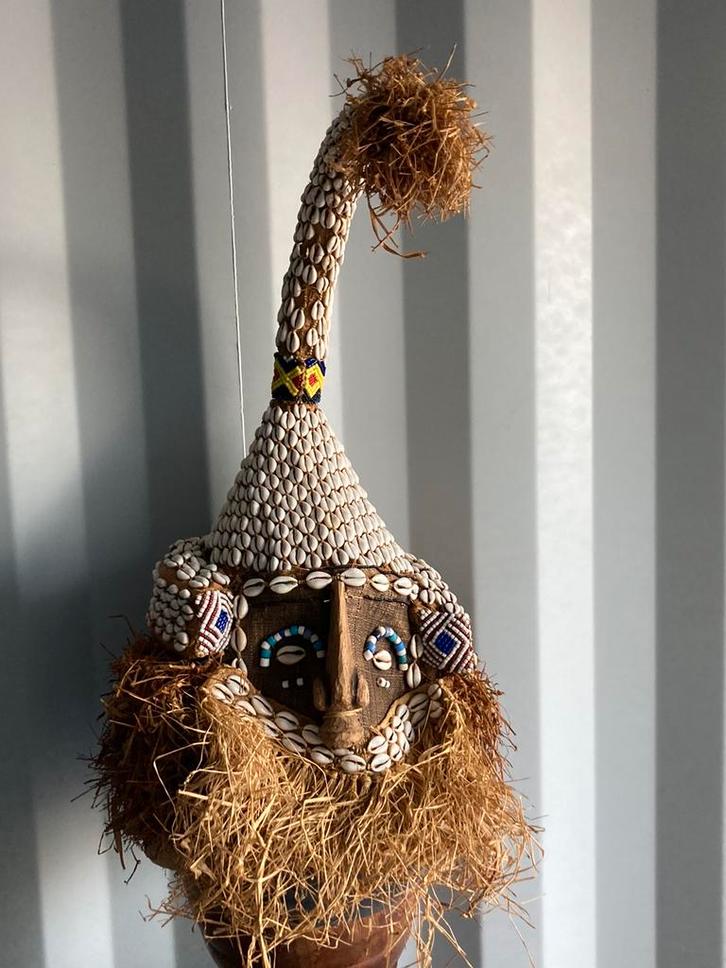 Zeer mooi KUBA MUKYEEM-masker, Antiek en Kunst, Kunst | Niet-Westerse kunst, Ophalen of Verzenden