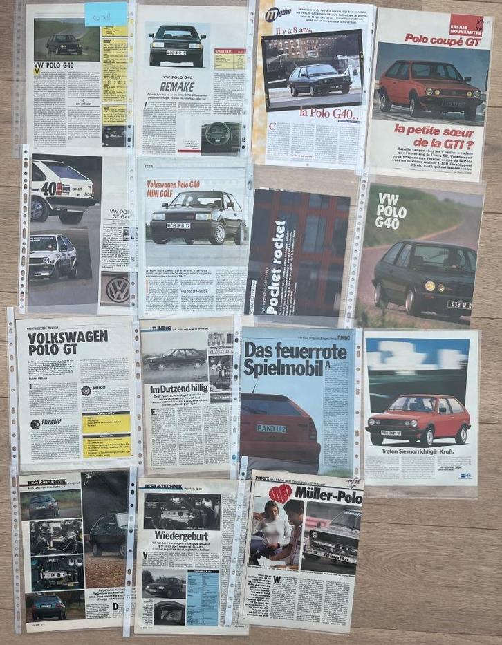 VW POLO G40 - LES ARTICLES, Livres, Autos | Brochures & Magazines, Enlèvement ou Envoi