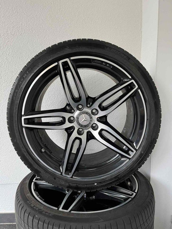 Originele 19 inch Mercedes AMG velgen banden E-klasse W213, Auto-onderdelen, Banden en Velgen, Band(en), Zomerbanden, 19 inch