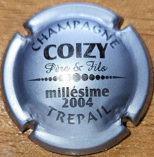 Champagnecapsule COIZY Père & Fils 2004 lichtblauw nr. 10d, Verzamelen, Wijnen, Nieuw, Champagne, Frankrijk, Ophalen of Verzenden