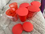 Set de gobelets Tupperware avec couvercle, Enlèvement ou Envoi, Neuf, Orange, Bol ou Canette