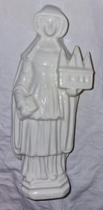 Heilige Begga in porselein h27cm, Ophalen of Verzenden