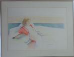 JAN VANRIET / LIGGENDE NAAKTE VROUW / ORIGINEEL WERK 71x91cm, Ophalen