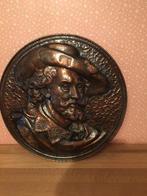Koperen wandbord Pieter Paul Rubens 66cm diameter, Antiquités & Art, Antiquités | Bronze & Cuivre, Enlèvement