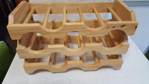 houten wijnrekje NIEUW !!!, Huis en Inrichting, Woonaccessoires | Wijnrekken, Nieuw, Hout, 5 tot 15 flessen, Ophalen