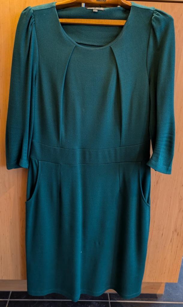 King Louie jurk vintage, Kleding | Dames, Jurken, Zo goed als nieuw, Maat 42/44 (L), Groen, Knielengte, Ophalen of Verzenden