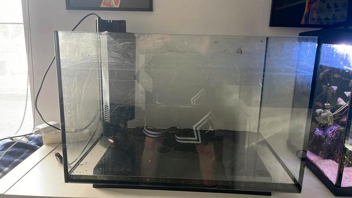 Aquarium superfish quadro 70, Dieren en Toebehoren, Vissen | Aquaria en Toebehoren, Gebruikt, Leeg aquarium, Ophalen