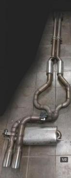 Ligne échappement inox RS3 70mm + valves, Gebruikt, Ophalen, Audi