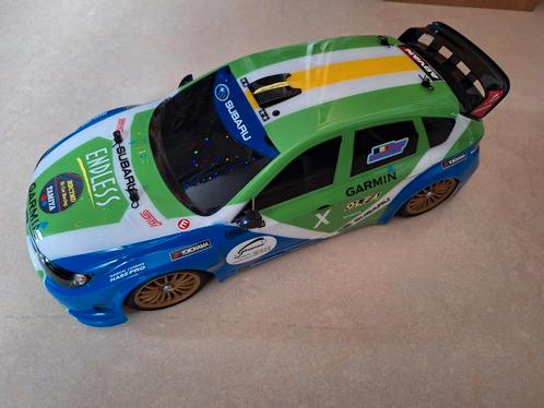 Splinternieuw gebouwde Subaru Wrx en gratis Honda body , 90€, Hobby en Vrije tijd, Modelbouw | Radiografisch | Auto's, Nieuw, Auto onroad