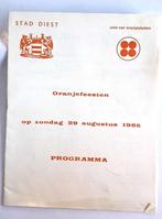 document "Oranjefeesten - Stad Diest", Verzamelen, Tijdschriften, Kranten en Knipsels, Ophalen of Verzenden