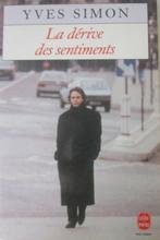 la dérive des sentiments Yves Simon, Ophalen of Verzenden, Zo goed als nieuw