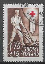Finland 1941 - Yvert 226 - Rode Kruis - Werkman - 1 m. (ST), Timbres & Monnaies, Timbres | Europe | Scandinavie, Affranchi, Finlande