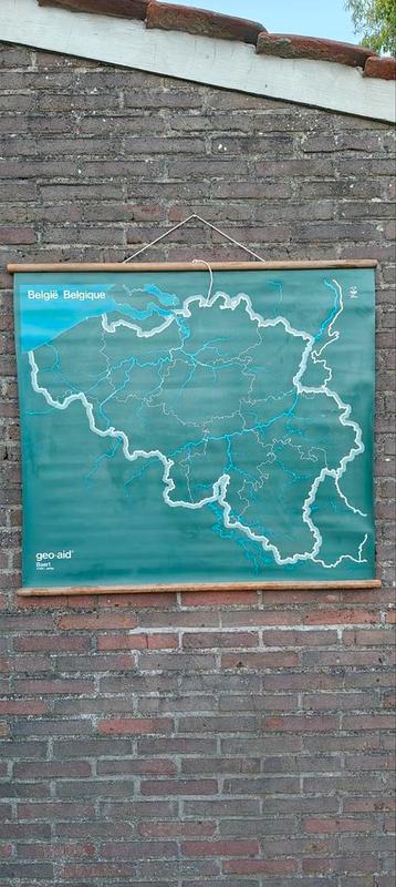 Oude landkaart belgie beschikbaar voor biedingen