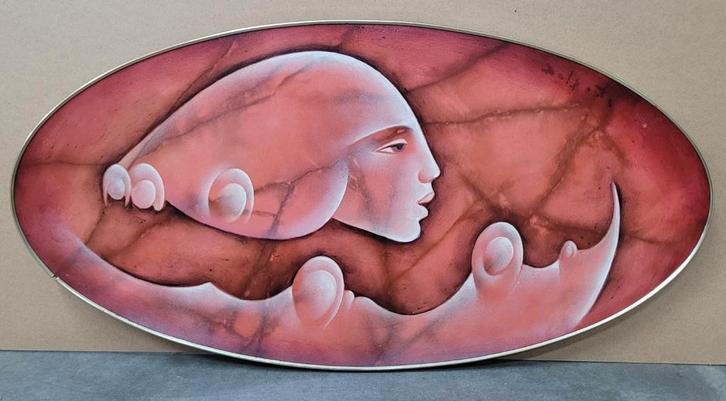 Charles DELPORTE, La joie, 1983, Antiek en Kunst, Kunst | Schilderijen | Klassiek, Ophalen of Verzenden