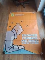 Kuifje grootformaat Renault-poster uit 2001, Ophalen of Verzenden, Gebruikt