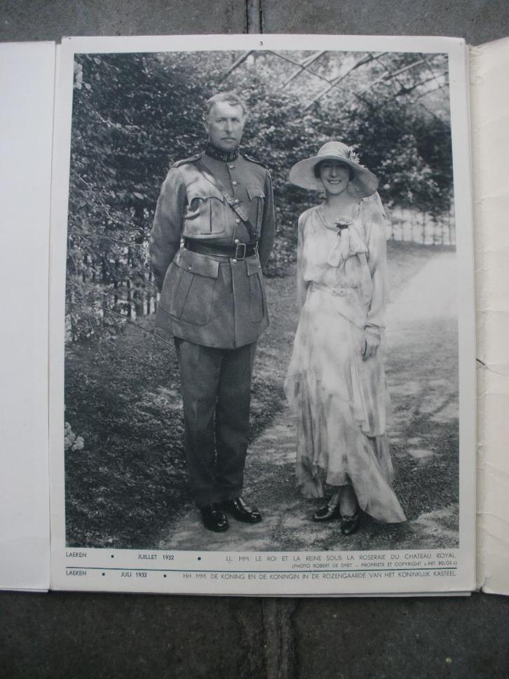 fotoalbum Albert I, 1936. Volledig., Verzamelen, Koningshuis en Royalty, Gebruikt, Kaart, Foto of Prent, Verzenden
