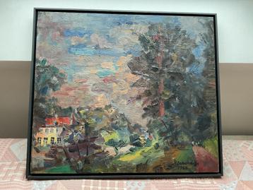 Olieverf op doek beschikbaar voor biedingen