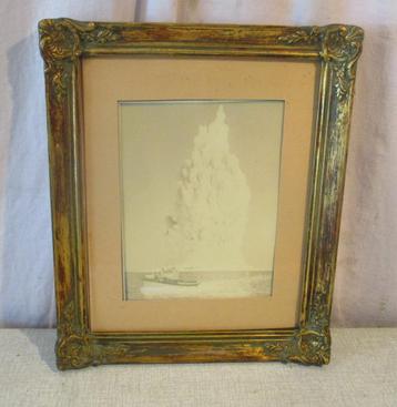 Magnifique cadre photo baroque en bois ancien, 36 x 30/31 x, Enlèvement ou Envoi, Comme neuf