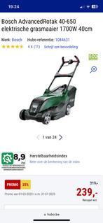 Bosch grasmaaier elektrisch, Tuin en Terras, Grasmaaiers, Ophalen, Zo goed als nieuw
