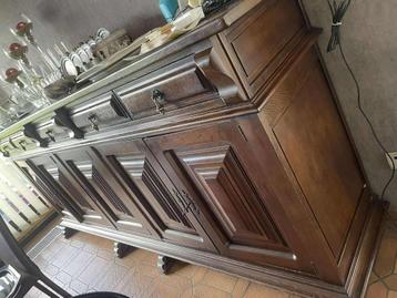 Salle à manger rustique 8 personnes en bois massif beschikbaar voor biedingen