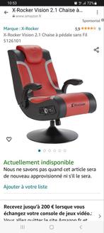 Siège gamer cuir noir et rouge, Enlèvement, Utilisé