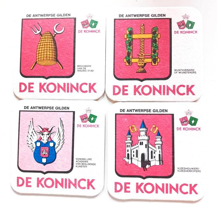 De Koninck bierviltjes / de Antwerpse gilden, Verzamelen, Biermerken, Nieuw, Viltje(s), De Koninck, Ophalen of Verzenden