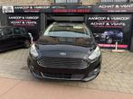 Ford S-Max 2.0TDCI 150pk Titanium VOLLEDIG Navi Leder, Auto's, Monovolume, 4 cilinders, Zwart, Leder