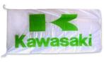 Vlag Kawasaki - Wit/groen - 90 x 150cm, Diversen, Vlaggen en Wimpels, Ophalen of Verzenden, Nieuw