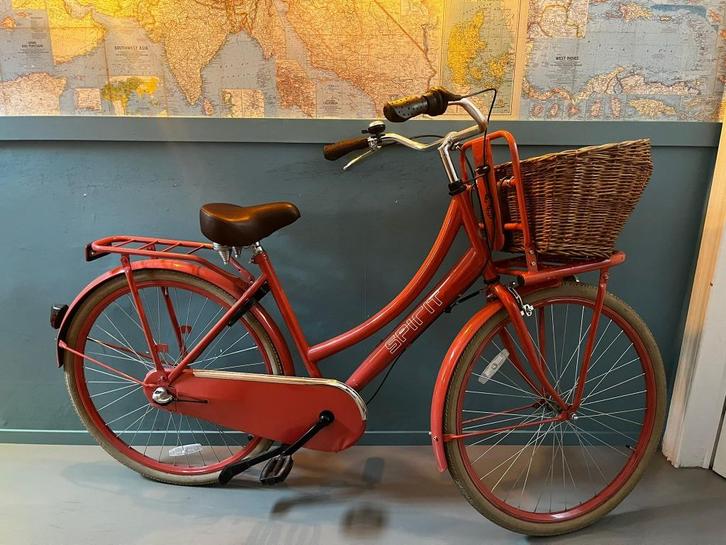 Transportfiets dames 28'' - Spirit Cargo NR - incl mandje, Fietsen en Brommers, Fietsen | Dames | Damesfietsen, Gebruikt, Overige merken