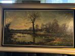 Schilderij polderlandschap, Antiek en Kunst, Kunst | Schilderijen | Klassiek, Ophalen