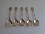 Cuillère souvenir X 5 pièces . Vintage., Antiquités & Art, Antiquités | Couverts, Enlèvement ou Envoi