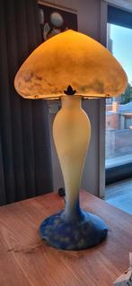 Mooie Tafellamp Emilie Gallé Style, Huis en Inrichting, Ophalen of Verzenden, Zo goed als nieuw, Glas