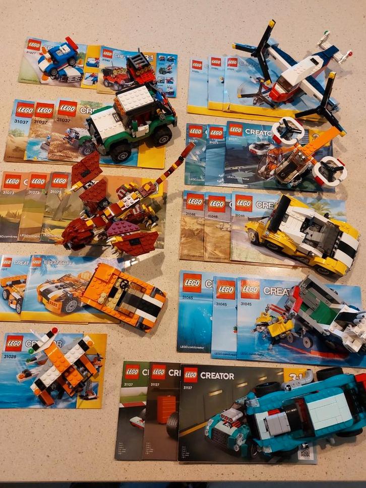 Lego creator (oa 3 in 1) 5 sets!, Kinderen en Baby's, Speelgoed | Duplo en Lego, Zo goed als nieuw, Lego, Ophalen of Verzenden