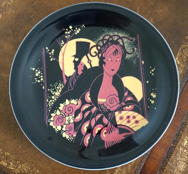 6 porseleinen borden in Bauscher Art Deco-stijl uit 1978, Antiek en Kunst, Antiek | Porselein, Ophalen