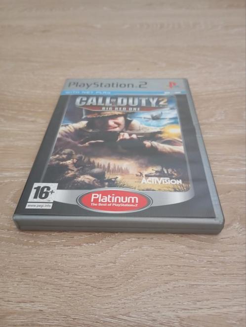 Call of Duty 2: Big Red One (Platinum) – PS2, Games en Spelcomputers, Games | Sony PlayStation 2, Zo goed als nieuw, Shooter, 1 speler