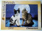 Puzzle avec des chats au clair de lune 1000 pcs., Hobby & Loisirs créatifs, Sport cérébral & Puzzles, Comme neuf, 500 à 1500 pièces