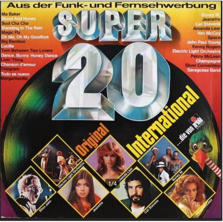 vinyl: SUPER 20 INTERNATIONAL (als nieuw), Cd's en Dvd's, Vinyl | Verzamelalbums, Zo goed als nieuw, Pop, 12 inch, Ophalen of Verzenden