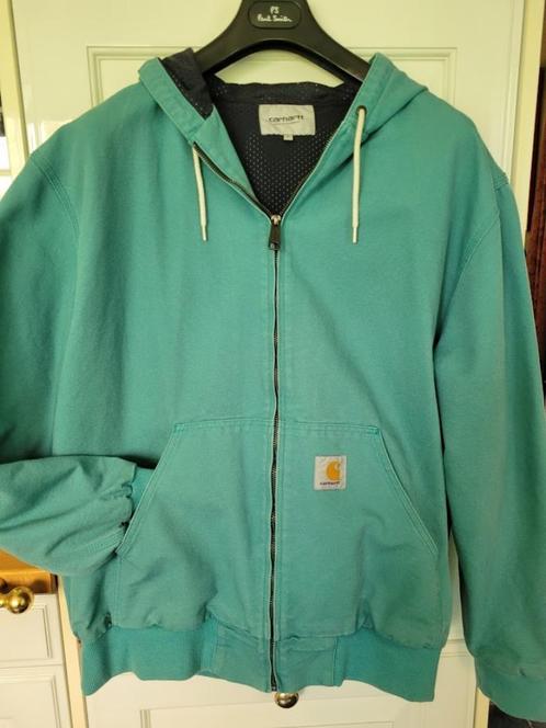 herenjas Carhartt active Work Jacket Vintage, Kleding | Heren, Jassen | Zomer, Zo goed als nieuw, Maat 52/54 (L), Blauw, Ophalen of Verzenden