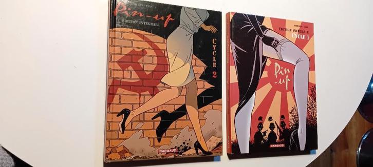 Lot BD – PIN-UP Intégrales 1 & 2 – Berthet & Yann (Dargaud), Boeken, Stripverhalen, Zo goed als nieuw, Meerdere stripboeken, Ophalen of Verzenden
