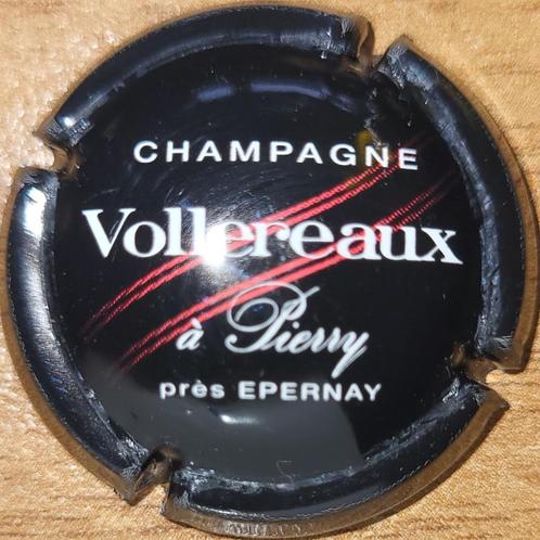 Champagnecapsule VOLLEREAUX zwart & wit nr.03, Verzamelen, Wijnen, Nieuw, Champagne, Frankrijk, Ophalen of Verzenden