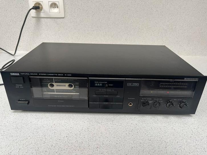 Yamaha K 340 cassette deck vintage hifi, Audio, Tv en Foto, Tuners, Zo goed als nieuw, Ophalen