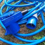 Verlengsnoer cee blauwe stekkers voor camping, Ophalen of Verzenden