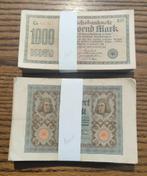 100 x 100 Mark 1920 + 100 x 1000 Mark 1922 - gebruikte staat, Ophalen of Verzenden, Duitsland, Setje