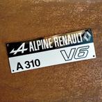 Emaille Schild RENAULT ALPINE 310 V6 Reclamebord Dealer Gift, Verzamelen, Reclamebord, Gebruikt, Verzenden