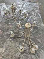 2 Witte metalen lusters voor tegen de muur, Ophalen, Zo goed als nieuw, Metaal
