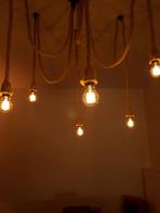 Unieke jute touwlamp – industriële eyecatcher!, Huis en Inrichting, Lampen | Overige, Ophalen of Verzenden, Gebruikt